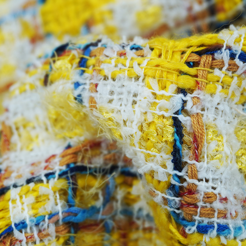 Vibrant Style Yellow Multicolo - đánh giá và giá Sewing Tweed