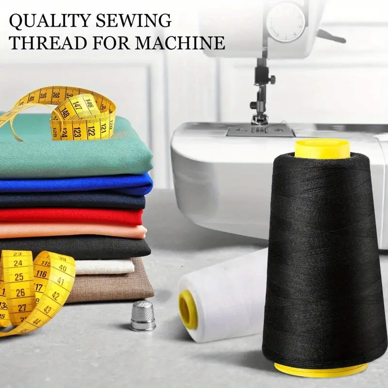 3 Black + 3 White Overlock Thr - đánh giá và giá Serger Thread Cone