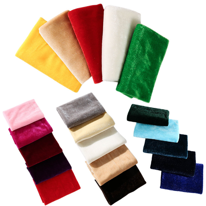 5Pcs 50X50Cm Rắn Màu Nhung Vải - đánh giá và giá Sewing Velvet Fabric