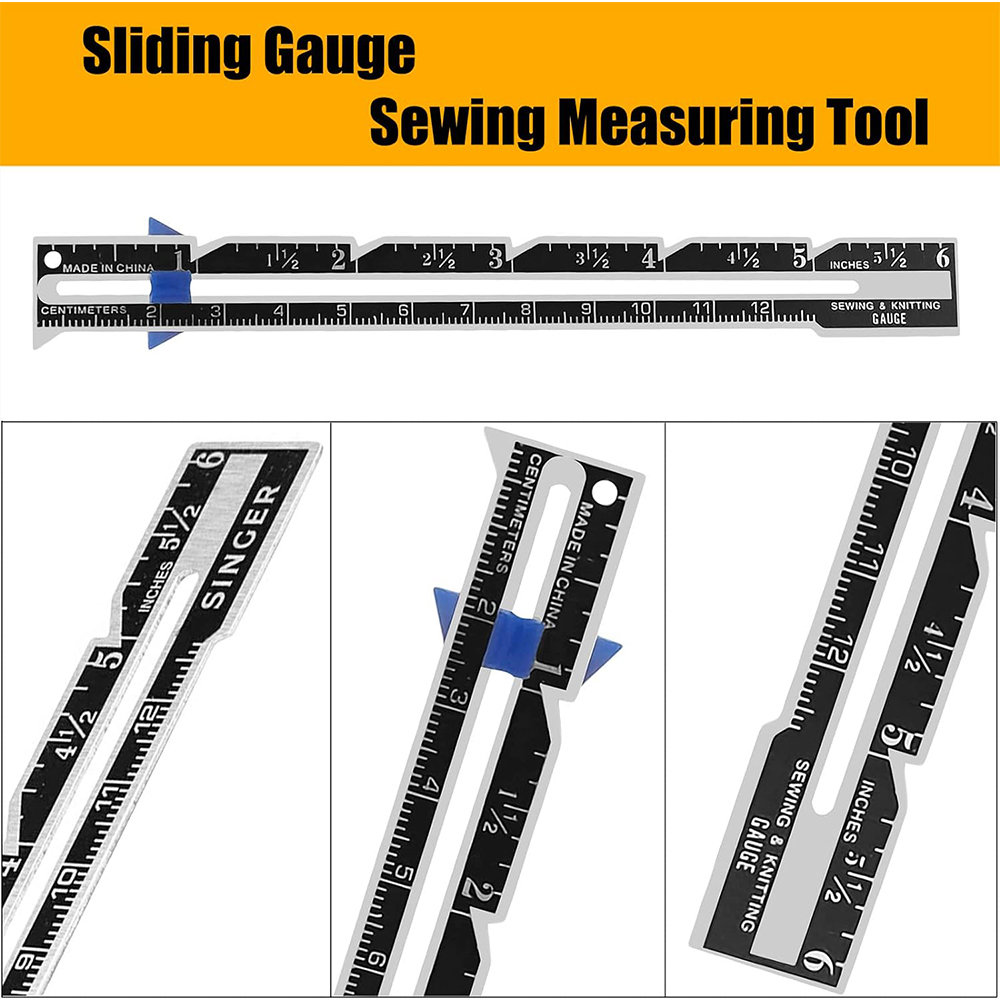 5-in-1 Sliding Gauge Measuring - đánh giá và giá Sewing Gauge Ruler