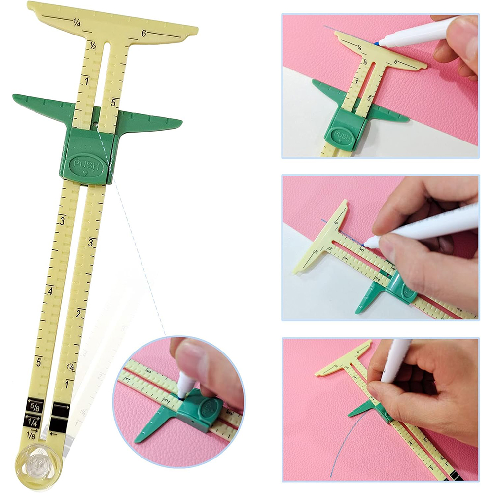 5-in-1 Sliding Gauge Measuring - đánh giá và giá Sewing Gauge Ruler