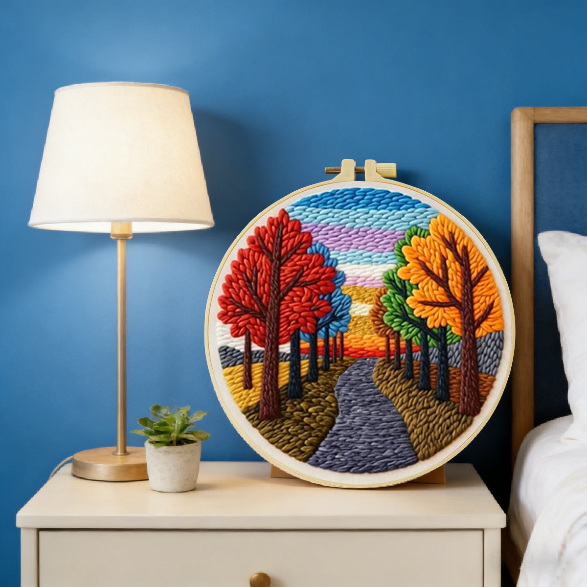 20X20CM/7.87inch Scenery Punch - đánh giá và giá Textile Sewing Kit