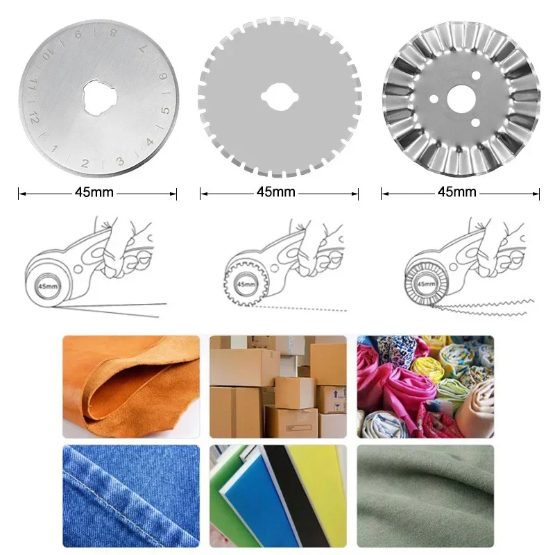 45MM Roller Wheel Knife Cloth  - đánh giá và giá Textile Sewing Kit