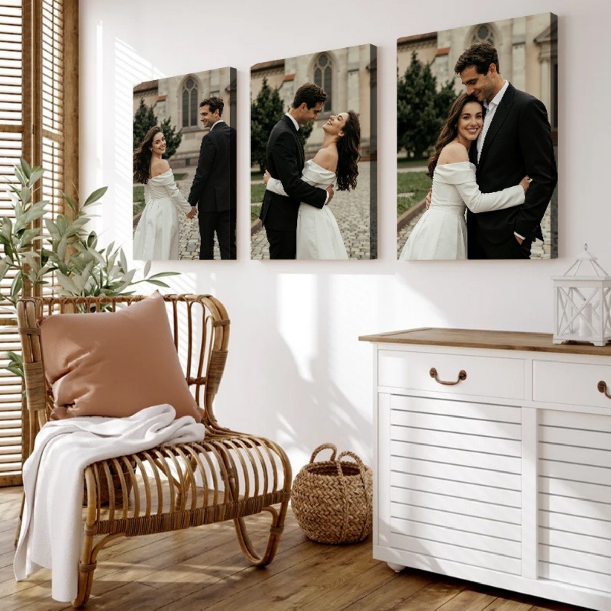 Set of 3 Custom Photo Canvas P - đánh giá và giá Sewing Custom