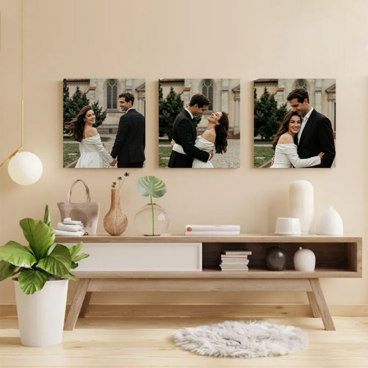 Set of 3 Custom Photo Canvas P - đánh giá và giá Sewing Custom