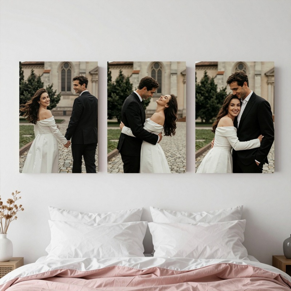 Set of 3 Custom Photo Canvas P - đánh giá và giá Sewing Custom
