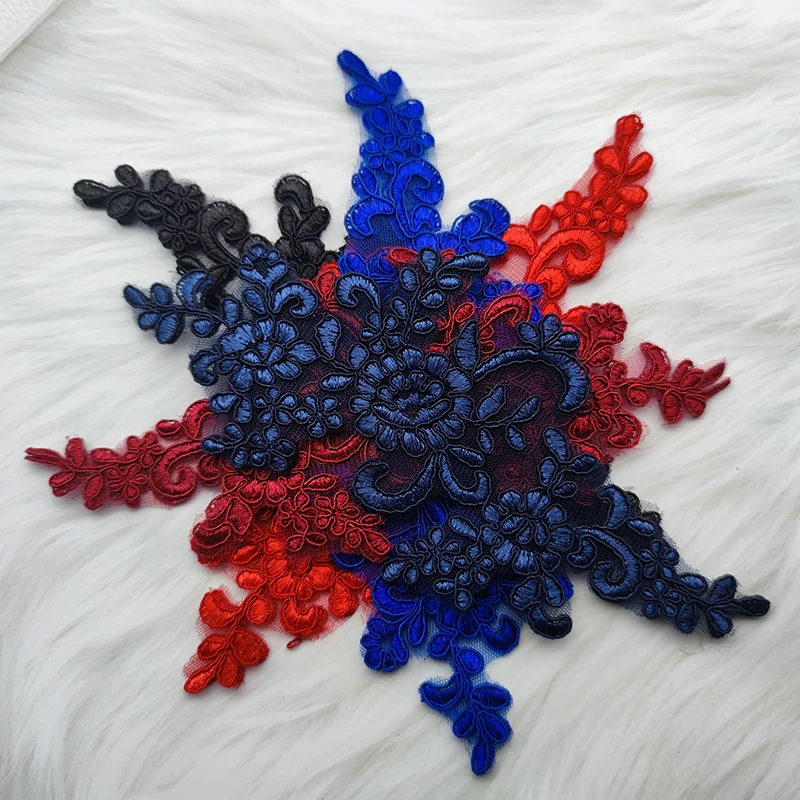 5Pairs Lace Applique Sew on Pa - đánh giá và giá Sewing Embroidery Fabric