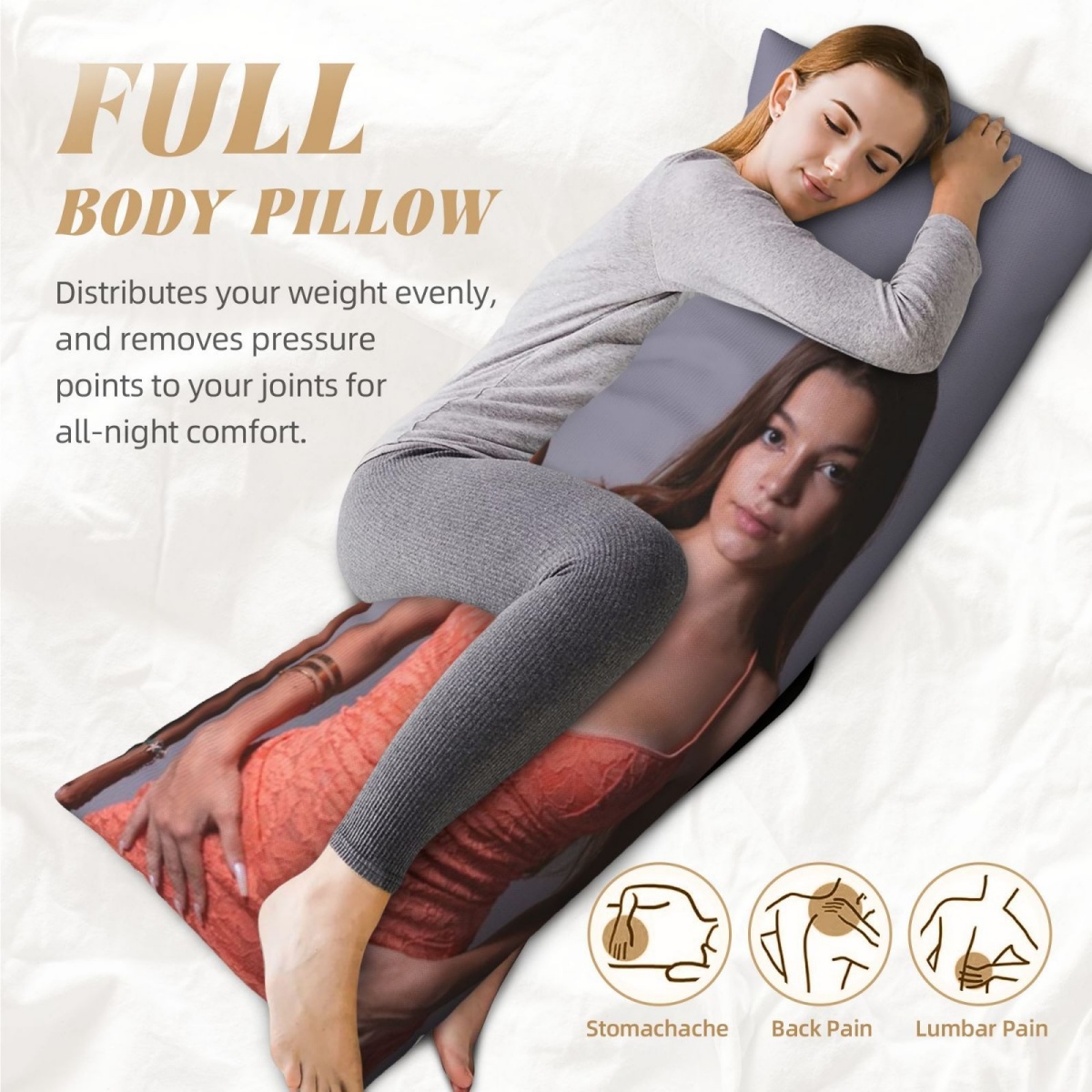 1 Custom Photo Body Pillowcase - đánh giá và giá Sewing Custom