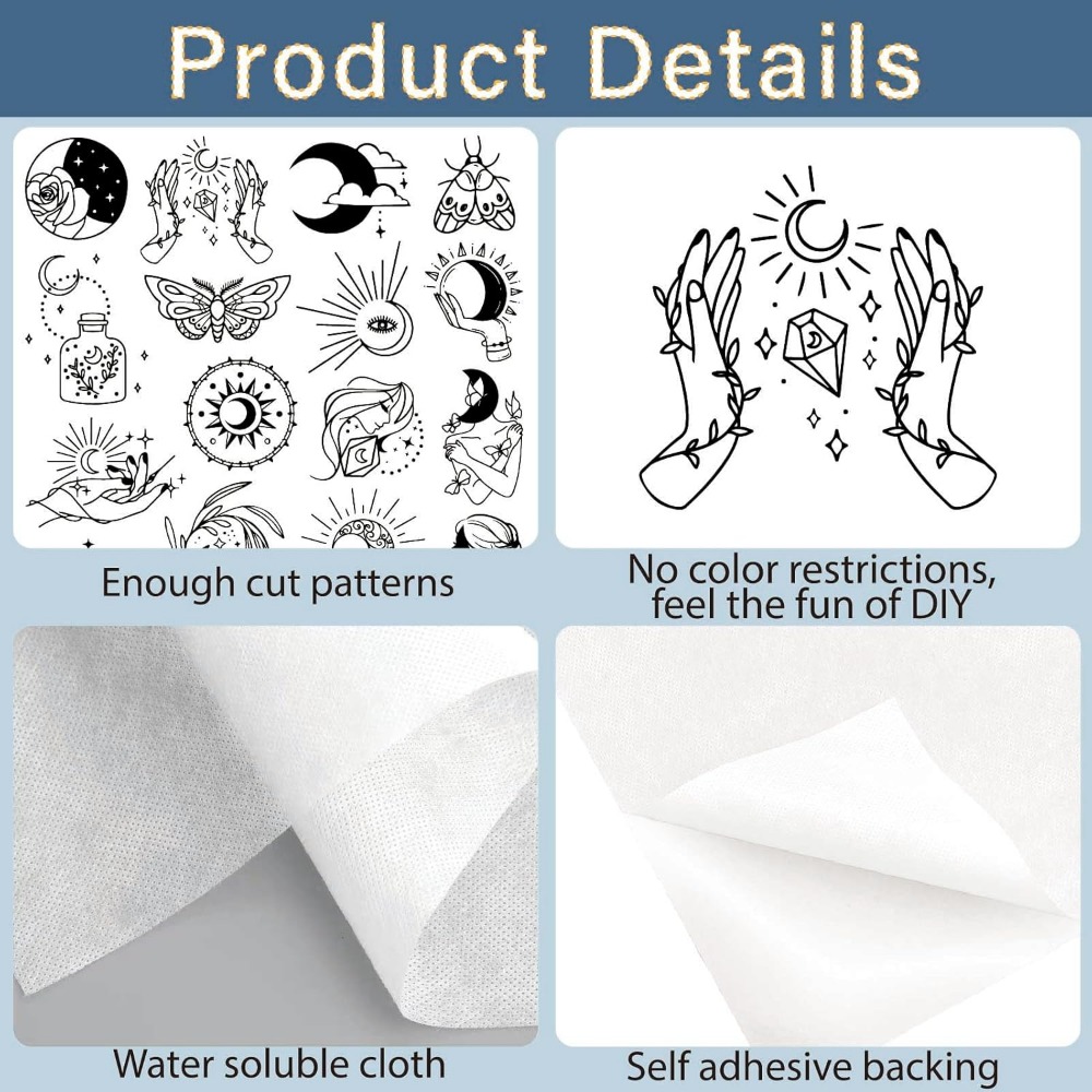 51Pcs Boho Moon Sun Water Solu - đánh giá và giá Sewing Custom